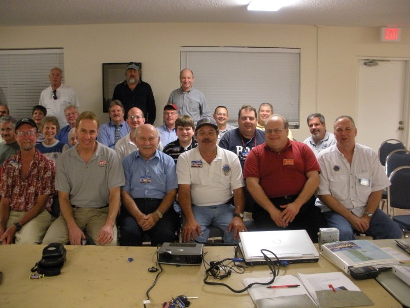 Mtg 031109 05.jpg - Meteorologist Mike Ehrenberg from TV News 12 at JTRG's March 11th 2009 meeting.